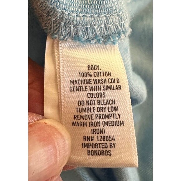 Bonobos Sky Blue Cotton Button 100% Cotton Casual Long Sleeve Dress Shirt SZ Med - Picture 7 of 9